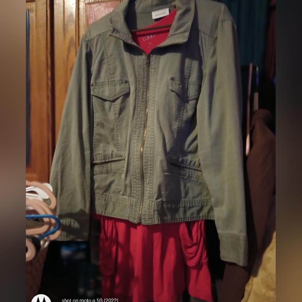 Green military style Jacket